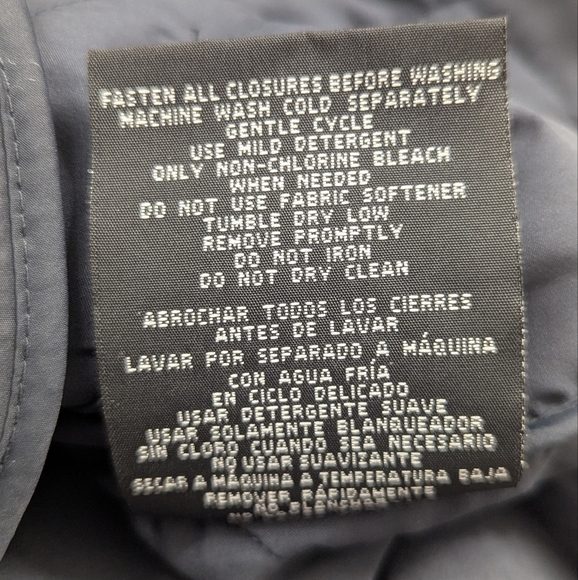 32 Degrees Heat | Quilted High Neck Lightweight Jacket | Dark Navy Blue | Medium - Picture 8 of 8